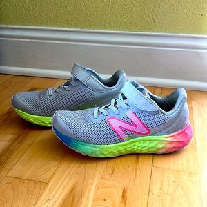 Girls NB new balance fresh foam athletic sneakers